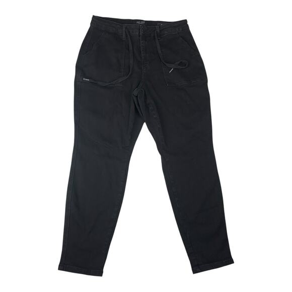 Judy Blue women's size 14 W Denim Joggers Black Relaxed Fit jeans - Picture 1 of 11